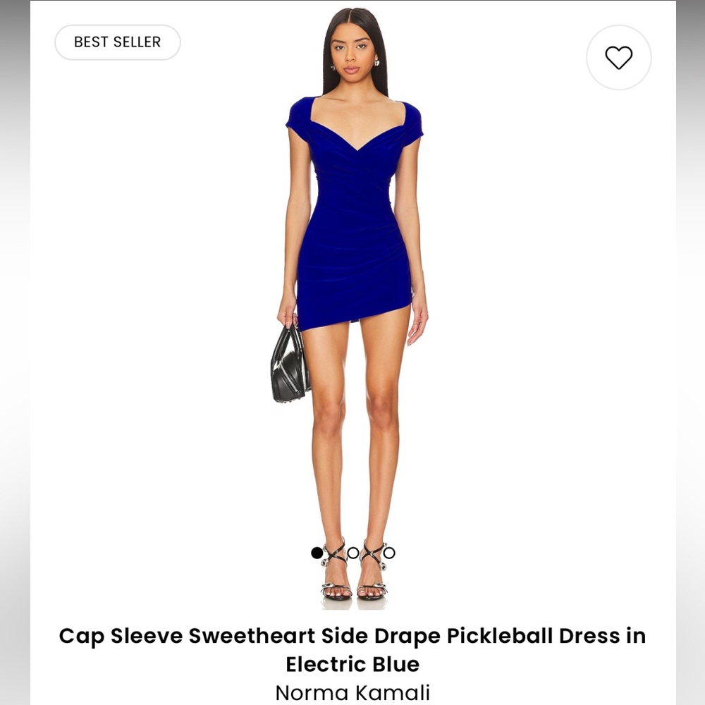 Norma Kamali Electric Blue Mini Dress